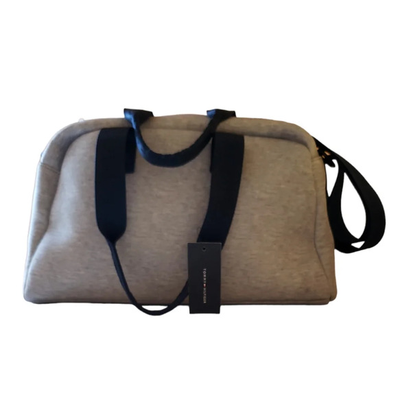 TOMMY HILFIGER WEEKENDER BAG COLOR GREY/ BLUE NEW - Picture 4 of 16